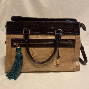 GUC Brahmin Satchel with detachable shoulder strap. Vintage